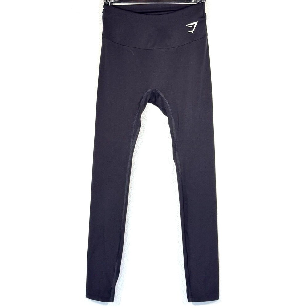 Gymshark Everyday V Waistband Black 7/8 Leggings Women’s Waist 24.5